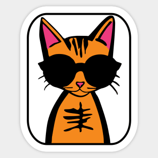 Cool Cat Sticker